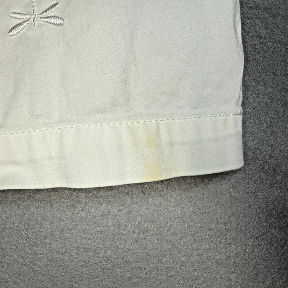 Talbots Women's White Embroidered A-line Skirt ‎ Size 8 Casual Classic Preppy - Picture 6 of 7